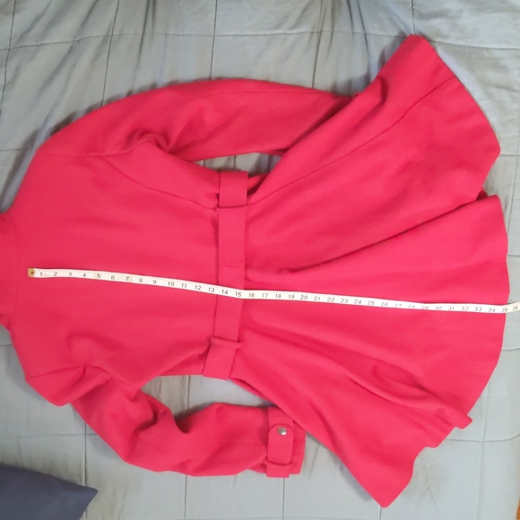 ASOS Red wool blend winter coat - Picture 8 of 8